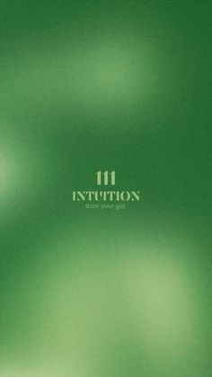 an abstract green background with the words intention