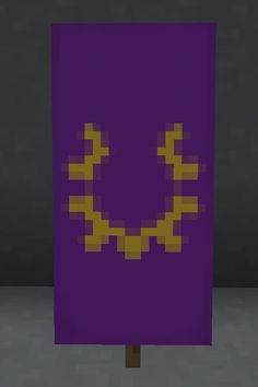 an image of a pixelated purple box with a smile on it's face