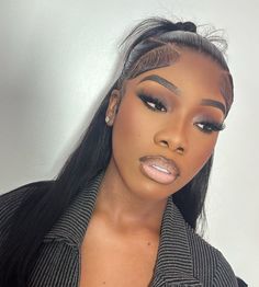 Full Glam Black Women, Soft Birthday Glam Makeup, Makeup Looks Birthday, Bright Under Eye Makeup, Soft Beat Makeup, Makeup Looks For Black Women, Makeup Looks Black Women, Natural Beat, Flawless Face Makeup