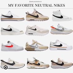 Neutral Color Sneakers Women, Neutral Nike Shoes Women, New Balance Neutral Shoes, Nike Lifestyle Shoes Women, Neutral Womens Sneakers, Women’s Neutral Sneakers, Sneakers 2024 Women Trends, Sneakers Trend 2024 Women, Trend Sneakers 2024 Woman