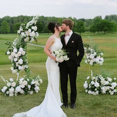 Luxury flower rentals in Indianapolis. White, blush, and greenery Romantic Wedding Florals, Floral Arches, Aisle Flowers, Indianapolis Wedding, Floral Arch