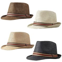 PRICES MAY VARY. Material: Made of straw, comfortable and breathable for all day wear. Size: unisex hat, one size fits most. Height: 3.9 inches; hat brim: 1.8 inches; head circumference: 22.9 inches. Design: Short brim and curled design. Decorated with ribbon,Classic fedora hat style. This fedora hat suit for summer wear, because it can protect you from UV rays. Occasions: Perfect fedora hat for 1920s party, Kentucky Derby themed outfit, Halloween, Christmas, wedding, formal occasions, and daily Adjustable Flat Cap Hats For Summer, Summer Flat Cap For Outdoor, Summer Outdoor Flat Cap, Adjustable Flat Cap For Beach, Casual Flat Cap Straw Hat For Summer, Fedora Hat Summer, Fedora Hat Style, Mens Fedora Hat, 1920s Hat