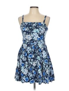 Altar'd State Cocktail Dress Size: Large Blue Dresses - used. 15% RAYON, 85% COTTON, Fit & Flare, Square, Floral, Short, Sleeveless | Altar'd State Cocktail Dress - Fit & Flare: Blue Floral Dresses - Used - Size Large Blue Floral Dresses, Blue Cocktail Dress, Altard State, Floral Dresses, Floral Short, Altar'd State, Blue Floral, Blue Dresses, Women Handbags