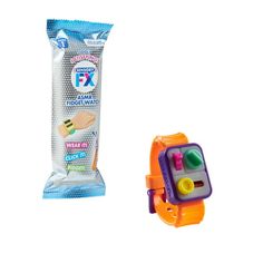 two toys are shown next to each other on a white background and one has a bag of toothpaste