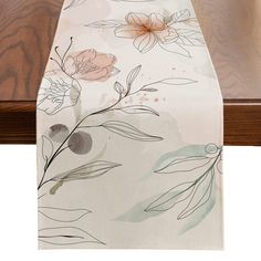 PRICES MAY VARY. 100% Polyester 【Great Addition for Spring Decor】Put your table and set decoration game on point with a seasonal table runner this spring. With the soft and light color palette, you'll feel like you're outside on a beautiful spring day. Your guests will thank you for the enjoyable meal too! 【Fits Table Size】This table runner is 13 x 108 inch, appropriate for a table that can seat 4-6 people, better match your table and give you a delightful dining experience 【High Quality & Durab Spring Table Runner, Tafel Decor, Fall Table Runners, Outdoor Party Decorations, Runner Kitchen, Floral Table Runner, Pink Wedding Flowers, Summer Tables, Holiday Kitchen