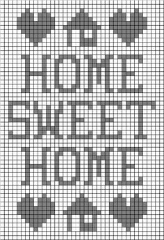 a cross stitch pattern with the words stop and start in grey on a white background