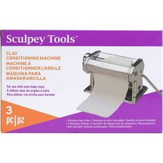 sculpey tools 3 pc / pz clay conditioning machine with paper rollers