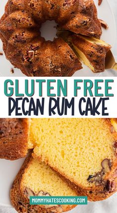 pecan rum cake Gluten Free Rum Cake, Pecan Rum Cake, Gluten Free Yellow Cake, Kahlua Cake, 6 Inch Cake, Rum Butter, Rum Cake Recipe