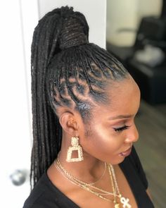 Loc Ponytail, Text Now, Loc Nation, Formal Hairstyles For Long Hair, Loc Hairstyles, Beautiful Dreadlocks, Short Locs Hairstyles, Dreadlock Styles, Dreads Styles