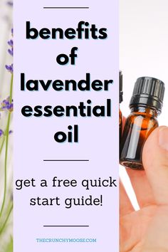 Get the benefits of lavender essential oils with a free quick start guide. DIY recipes with lavender essential oil for hair, skin, beauty, sleep, and help. Learn how to use lavender essential oil. 
​
​Lavender is one of the most common and versatile essential oils. It's calming and relaxing for your mind and body. Your skin and hair love it. It's gentle when used topically yet very effective, making it a great essential oil for beginners. Recipes With Lavender, Lavender Essential Oil Diy, Benefits Of Lavender Essential Oil, Essential Oil For Hair, Detox Bath Recipe, Benefits Of Lavender, Deodorant Recipes, Lavender Recipes