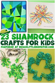 shamrock crafts for kids to make