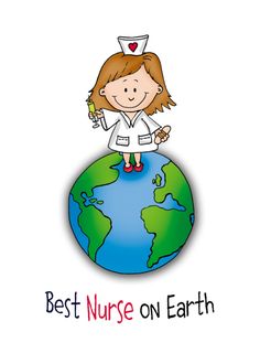 Best Nurse on Earth - Nurses Day - Nurses Week card School Nurses Day, Nurse Day, Nurses Day, Card Card, Nursing School, School Bag, On Earth