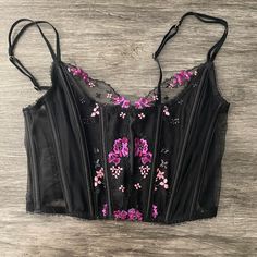 Brand New Unused With Tags Victoria’s Secret Corset Top Size - Small (Fits Multiple Sizes 34b, 34c, 34d Possibly Even 36b And 36c) Sold Out Retail Price $79 Always Open To Offers!! Message Me With Any Questions You Have Will Usually Ship Same Day If It’s A Week Day! Bustier Top Bra Top Embellished Black Corset For Night Out, Black Embellished Corset For Night Out, Black Lace Corset For Spring, Black Embellished Fitted Corset, Elegant Victoria's Secret Party Corset, Victoria's Secret Corset For Night Out, Victoria's Secret Corset For Evening, Victoria's Secret Party Corset, Embroidery Corset