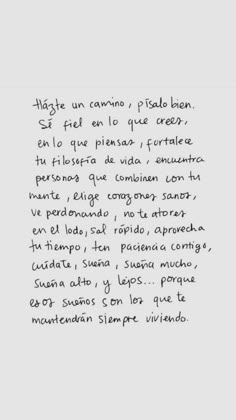 a handwritten poem in black ink on white paper with the words'highe un camino, pistoolor, pe