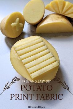 the potato has been cut into pieces and is ready to be used as an appetizer