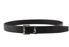 1000 SAINT LAURENT LEATHER CASSANDRE SQUARE BUCKLE BELT Ysl Belt, Black Leather Belt, Leather Cap, Timeless Accessories, Buckle Belt, Women's Wardrobe, Black Belt, Black Design, Leather Material