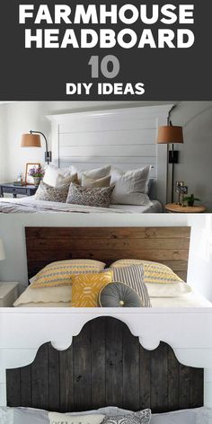 the top ten diy projects for farmhouse headboards and bed frames are easy to make