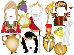 an image of various items that can be used to make a costume or dress up