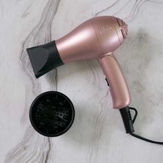 Nwot Aria Beauty Mini Compact Folding Blowdryer, Dual Votage, Diffuser And Concentrator Nozzle Included, Lightweight Design, Perfect For Travel, 1000w Rose Pink Pink Blow Dryer, Mini Diffuser, Hair Blow Dryer, Blow Dryer, Natural Curls, Styling Tools, Hair Tools, Pink Roses, Or Rose