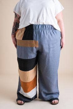 Stand out in our Patchwork Sunset Pants—a one-of-a-kind masterpiece crafted from a collection of cotton and linen fabric scraps we've carefully saved throughout the year. These unique pants are perfect for transitioning effortlessly between summer and fall, and back again. Features: One-of-a-Kind Design: Each pair is a unique patchwork of carefully selected fabric scraps. Versatile Styling: Ideal for shifting seasons, blending summer ease with autumn warmth. Pull-On Comfort: Easy to wear with a Patchwork Wide Leg Bottoms With Relaxed Fit, Wide Leg Bottoms With Patchwork And Relaxed Fit, Relaxed Fit Wide Leg Patchwork Bottoms, Patchwork Relaxed Fit Ankle-length Bottoms, Cotton Patchwork Tapered Leg Pants, Cotton Patchwork Wide-leg Pants, Cotton Pants With Patchwork, Cotton Patchwork Straight Pants, Summer Patchwork Wide-leg Bottoms