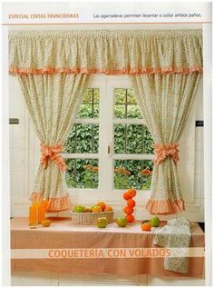 an image of a kitchen window with fruit on the table