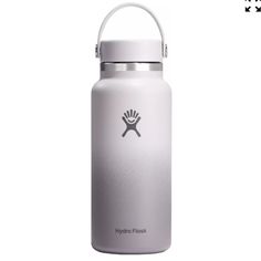 the hydro flask water bottle is shown on a white background