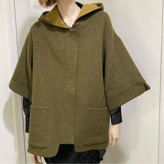 Alpaca International Olive Green Baby Alpaca/Wool Blend Hooded Poncho Sweater M. Pre-Owned In Great Condition! See Photos For Details. You Will Get Exactly As Pictured! Materials: 72% Baby Alpaca/28% Wool Measurements (Laying Flat): Drop Shoulder: 22” Sleeves: 13” Pit To Pit: 24” Length: 29” Feel Free To Ask Questions. All Sales Are Final! No Returns. Thanks For Looking. New To Posh? Get $10 To Spend Using My Code To Sign Up: Beadsatbp Hooded Poncho, Green Baby, Poncho Sweater, Shrug Sweater, Baby Alpaca, Alpaca Wool, Drop Shoulder, Alpaca, Olive Green