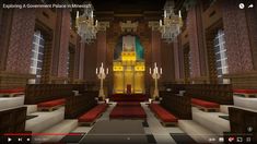 Minecraft Throne Room, Minecraft Castle Interior, Minecraft Interiors, Castle Blueprints, Interior Minecraft, Minecraft Idea, Architectural Ideas, Minecraft Interior