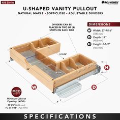 the diagram shows how to use an under - shelf drawer for storage and other items