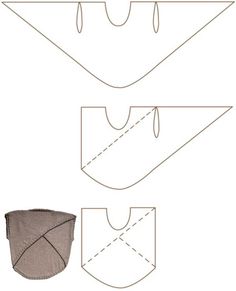 the instructions for how to make an origami hat with scissors and thread on it