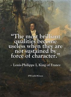 a painting with a quote from louis philippe i king of france on the bottom right corner