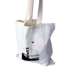 #SanFrancisco Lover's #ToteBag by #noteify #Etsy, San Francisco Golden Gate Bridge, Bag Trends, Tote Purse, Etsy Items, Canvas Tote Bag, Cotton Totes, Golden Gate Bridge, Golden Gate, Recycled Cotton