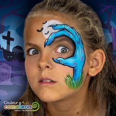 Zombie Face Painting, Face Painting Halloween Kids, Face Paint Easy, Zombie Face Paint, Halloween Face Paint Designs, Easy Halloween Face Painting