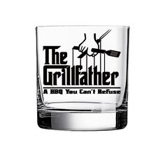 the grillfather shot glass is shown on a white background