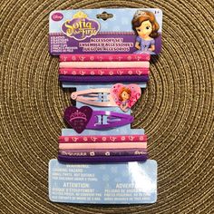 Disney Sofia The First Hair Accessory Set Pm35 Disney Hair Bows, Disney Minnie Mouse Ears, Disney Headbands, Disney Hair, New Disney Princesses, Snow White Disney, Birthday Headband, Minnie Mouse Ears Headband, Disney On Ice