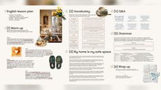 a brochure with pictures and text describing the different types of items that are on display