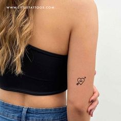 Lola Tattoo, Arrow Tattoo On Wrist, Arrow Heart, Initial Tattoo