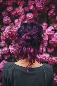 90+ Creative Purple Hair Color Ideas Low Maintenance Fashion Hair Color, Newest Hair Trends 2024, Trendy Hair Dye Ideas, Trendy Hair Dye, Vivid Hair Color Ideas, Prom Hairstyles Short Hair, Dyed Hairstyles, Purple Hair Color Ideas, Hair Doos