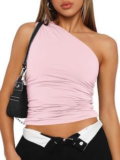 The Best 90s Outfit For Your Themed Party! - fitsbylaura💫 Womens Going Out Tops, One Shoulder Tank, Corset Fashion, Fashion 2024, Going Out, One Shoulder, Queen