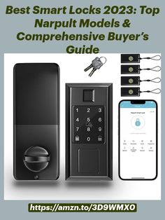 the best smart locks for home and office with text overlay that reads, best smart locks 202 top nappil models & comprehene buyer's guide