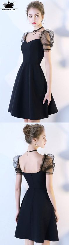 Only $81.9, Cheap Homecoming Dresses Cute Little Black Bubble Sleeve Homecoming Party Dress #BLS86023 at GemGrace. View more special Special Occasion Dresses,Homecoming Dresses,Cheap Homecoming Dresses,Short Homecoming Dresses,Black Homecoming Dresses,Cute Homecoming Dresses now? #GemGrace To buy delicate gowns at affordable prices. Over 399 new styles added, shop now to get $5 off! All free shipping! Black Mini Length Dress For Prom, Black A-line Evening Dress, Black Sleeveless Mini Dress For Banquet, Black A-line Party Dress, Black Mini Length Evening Dress For Prom Season, Black Party Dress For Spring, Black Mini Length Evening Dress For Prom, Black Mini-length Evening Dress For Prom Season, Black Mini Evening Dress For Prom