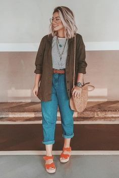 Midsize Outfits, Midsize Fashion, Spring Look, Mom Outfits, Mode Inspiration, Looks Vintage, Outfits Casuales, Look Fashion