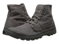 Palladium Pallabrouse Metal/Black - Zappos.com Free Shipping BOTH Ways Palladium Boots Mens, Palladium Boots, Mens Lace Up Boots, Ankle Boots Men, Minimalist Shoes, Canvas Boots, Mens Boots Fashion, Boots Mens, Hiking Gear