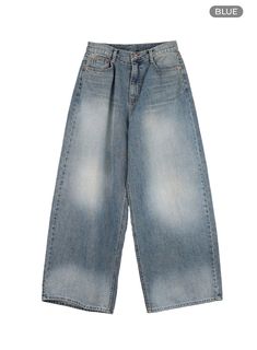 Blue / L Wide Leg Cropped Jeans For Streetwear, Baggy Medium Wash Flare Jeans With Five Pockets, Wide Leg Faded Recycled Denim Jeans, Baggy Wide Leg Jeans With Five Pockets, Baggy Wide-leg Jeans, Trendy Washed Wide-leg Jeans, Wide-leg Jeans For Streetwear In Medium Wash, Baggy Jeans With Wide Legs And Five Pockets, Blue Wide Leg Cropped Jeans For Streetwear