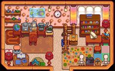 an overhead view of a living room and dining area in the nintendo game animal crossing