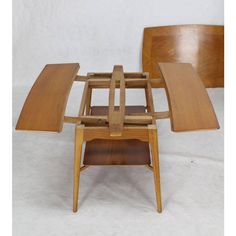 three pieces of furniture sitting on top of each other