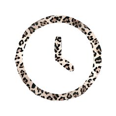 the letter c is made up of an animal print