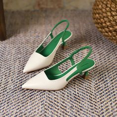 LBSFY - 5cm New Fashion Sandals Pointed Toe Low Heels Ankle Wrap Blue Party for Women Shoes 38 39 Green High Heel Slingback Pumps For Summer, Green Ankle Strap Slingback Pumps For Summer, Green Block Heel Slingback Pumps For Summer, Green Pointed Toe Slingback Pumps For Summer, Chic Green Kitten Heels For Summer, Green Slingback Pumps With Padded Heel For Summer, Blue Pointed Toe Kitten Heels For Summer, Summer Blue Pointed Toe Kitten Heels, Trendy Ankle Strap Kitten Heels For Summer