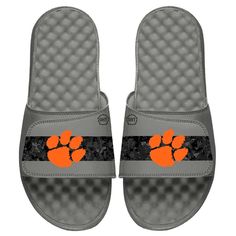 Slide into a comfortable pair of sandals and gear up for Clemson Tigers game day at the same time with these OHT Military Appreciation Slide Sandals from ISlide. With a unique design, this gear will display your support for military members and veterans. The bold Clemson Tigers graphics will help you show your loyalty and pride from head-to-toe. Branded Merchandise, Alabama Roll Tide, Military Support, Military Appreciation, Clemson Tigers, Alabama Football, Grey Prints, Slide Sandals, Game Day