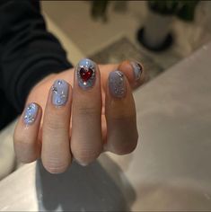 Short Junk Nails, Nails With Hearts, Junk Nails, Hello Nails, Nails Aesthetic, Minimal Nails, Pretty Gel Nails